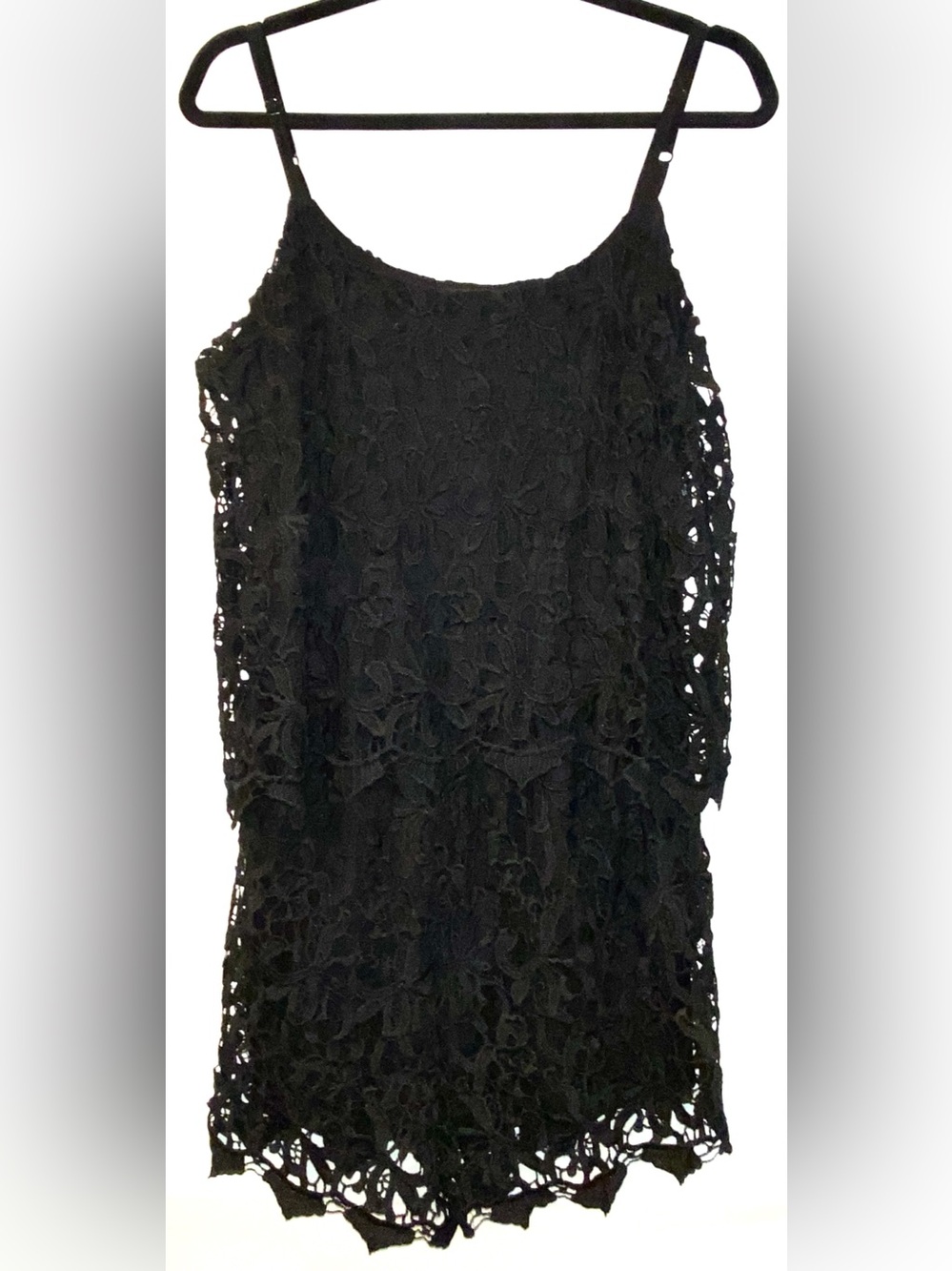 Romeo & Juliet Couture Black Lace Romper Size S